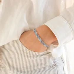 vedenkestävät rannekoru teräs 16 cm  + 5 cm x 6 mm  - OCEANA