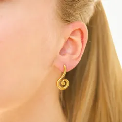 vedenkestävät korvarenkaat  kullattu teräs - OCEANA