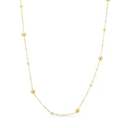 vedenkestävät kuula kaulaketju kullattu teräs - OCEANA