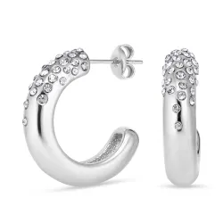 vedenkestävät zirkoni rengaskorvakorut  teräs - OCEANA