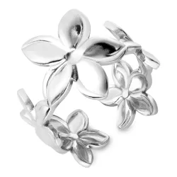 vedenkestävät kukka sormus teräs - OCEANA