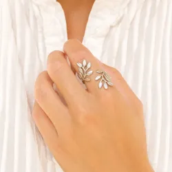 vedenkestävät lehti sormus teräs - OCEANA