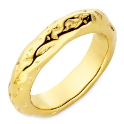 vedenkestävät sormus kullattu teräs - OCEANA