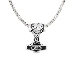 vedenkestävät Torin vasara kaulaketju teräs - OCEANA