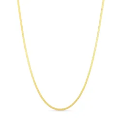 vedenkestävät kaulaketju kullattu teräs 38 + 5 cm x 2,0 mm  - OCEANA