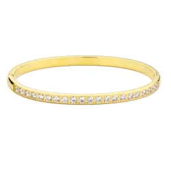 vedenkestävät zirkoni rannekoru kullattu teräs - OCEANA