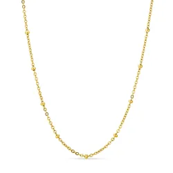 vedenkestävät kuula kaulaketju kullattu teräs 45 cm x 2,8 mm  - OCEANA