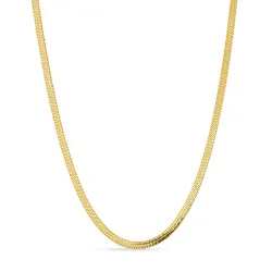 vedenkestävät käärmekaulaketju kullattu teräs 40+5 cm x 3 mm  - OCEANA