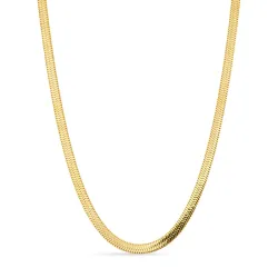 vedenkestävät käärmekaulaketju kullattu teräs 40+5 cm x 4 mm  - OCEANA