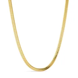 vedenkestävät käärmekaulaketju kullattu teräs 40+5 cm x 5 mm  - OCEANA