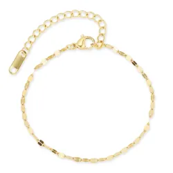 vedenkestävät rannekoru kullattu teräs 16+5 cm x 2 mm  - OCEANA