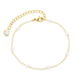 vedenkestävät helmi rannekoru kullattu teräs - OCEANA