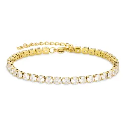 vedenkestävät zirkoni rannekoru kullattu teräs - OCEANA