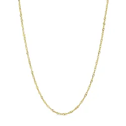 vedenkestävät singapore kaulaketju kullattu teräs  x 2,0 mm  - OCEANA
