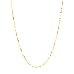 vedenkestävät kaulaketju kullattu teräs  x 2,0 mm  - OCEANA