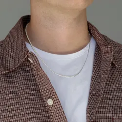 vedenkestävät kaulaketju teräs  x 3 mm 