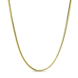 vedenkestävät kaulaketju kullattu teräs  x 3 mm 
