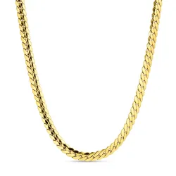 vedenkestävät kaulaketju kullattu teräs  x 6,5 mm 