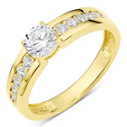 zirkoni sormus hopea