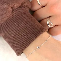 tähti rannekoru hopeaa riipus hopea