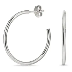 30 mm rengaskorvakorut  hopea