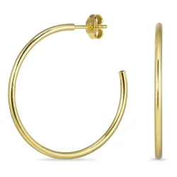 33 mm rengaskorvakorut  kullattu hopea