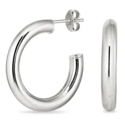 25 mm rengaskorvakorut  hopea