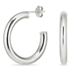 27 mm rengaskorvakorut  hopea