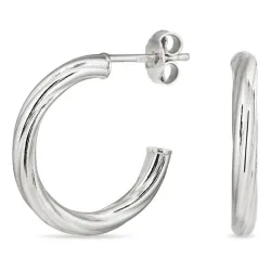 20 mm rengaskorvakorut  hopea