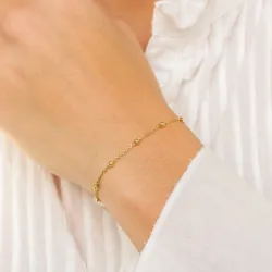 kuula rannekoru kullattua hopeaa