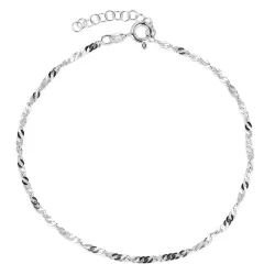 nilkkaketju hopeaa 24 + 3 cm x 