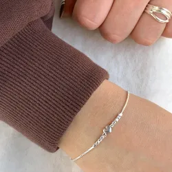 sydän lasten rannekoru hopeaa