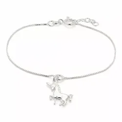 yksisarvinen nilkkaketju hopeaa