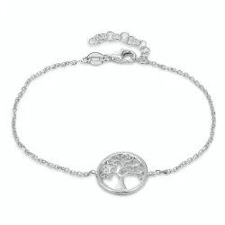 elämänpuu rannekoru rodinoitua hopeaa riipus rodinoitua hopeaa