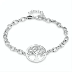 elämänpuu rannekoru rodinoitua hopeaa riipus rodinoitua hopeaa