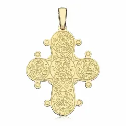 29 x 35 mm dagmarristi  kullattua hopeaa - Amoré