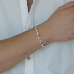 Bnh anker facet armbånd hopeaa 21 cm x 5,3 mm