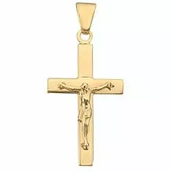 leveä Jeesus BNH risti  8 karaatin kultaa - Amoré