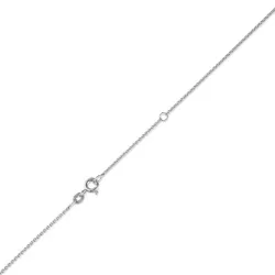 yksinkertainen BNH Anker pyöristää kaulaketju 14 karaatin valkokultaa 42 - 45 cm x 1,2 mm
