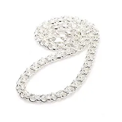 BNH bismarck kaulaketju hopeaa 40 cm x 8,5 mm