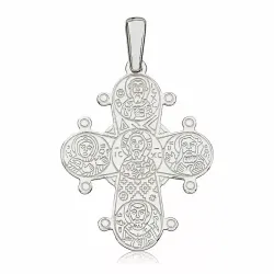 21 x 25 mm dagmarristi  hopeaa - Amoré