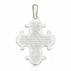 21 x 25 mm dagmarinristi Isä Meidän rukouksell  hopeaa - Amoré