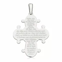 25 x 30 mm dagmarinristi Isä Meidän rukouksell  hopeaa - Amoré