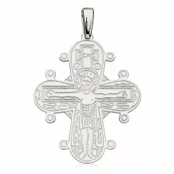 29 x 35 mm dagmarinristi Isä Meidän rukouksell  hopeaa - Amoré