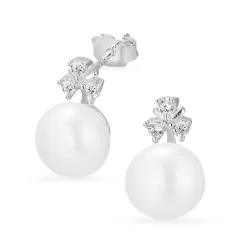 kukka helmi korvarenkaat  hopea