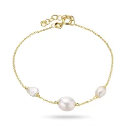 helmi rannekoru kullattua hopeaa  x 8-9 mm