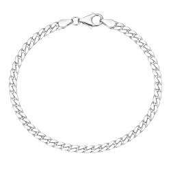 BNH panssarirannekoru hopeaa 18,5 cm x 4,0 mm