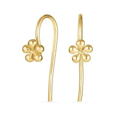 kukka korvakorukoukut  kullattu hopea - Mix & Match