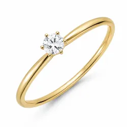 0,30 ct lab grown timantti solitaire-sormus 9 karaatin kultaa 0,30 ct