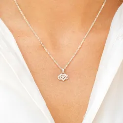 ääretön-merkki zirkoni riipus  hopeaa